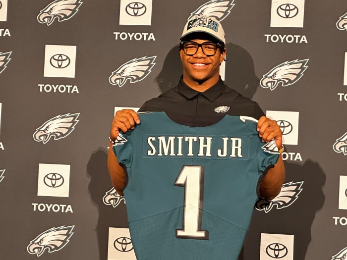 Eagles' first-round edge rusher Nolan Smith